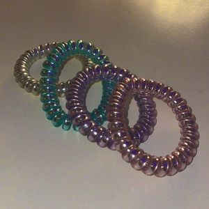 4sets of spring hairtie